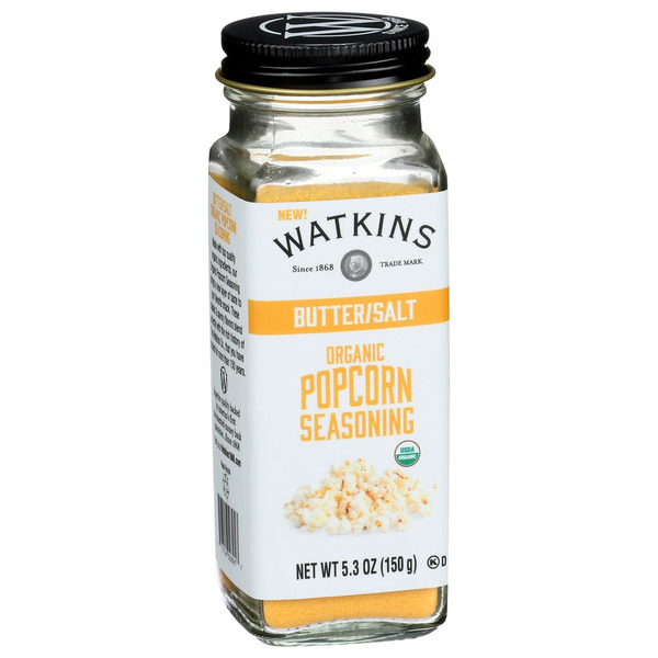 Spices & Seasonings Watkins Gourmet Organic Spice Jar, Butter/Salt Popcorn Seasoning hero