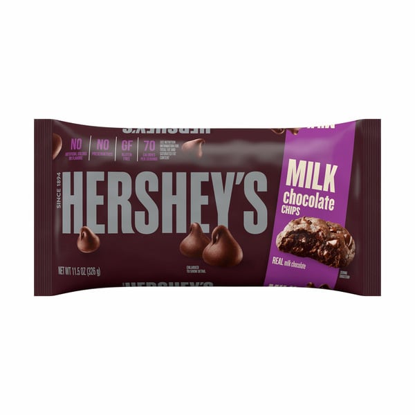 Baking Ingredients Hershey's Milk Chocolate Baking Chips hero