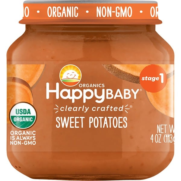 Baby Food & Formula Happy Baby Organics Clearly Crafted Stage 1 Sweet Potatoes Jar hero