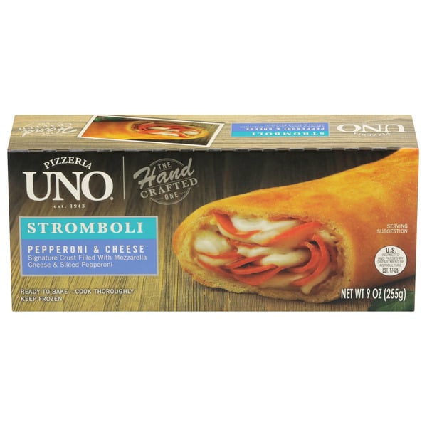 Frozen Meals Uno Pepperoni & Cheese Stromboli hero