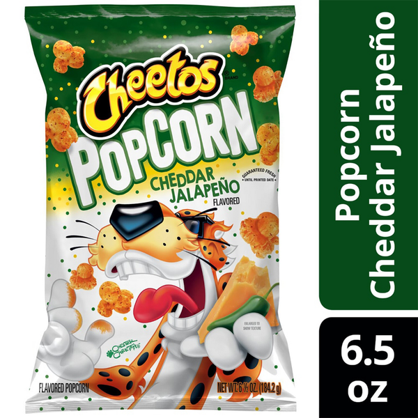 Popcorn & Jerky Cheetos Popcorn, Cheddar Jalapeno Flavored hero