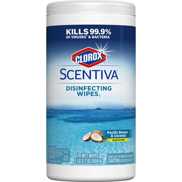 Cleaning Products Clorox Scentiva® Wipes, Bleach Free Cleaning Wipes - Pacific Breeze & Coconut hero