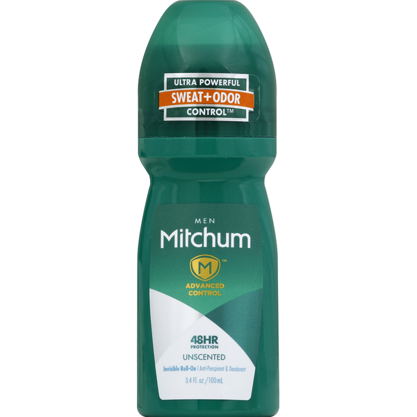 Deodorants Mitchum Anti-Perspirant & Deodorant, Men, Invisible Roll-On, Unscented hero