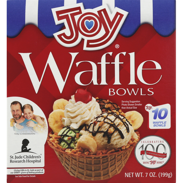 Ice Cream Toppings Joy Waffle Bowls hero