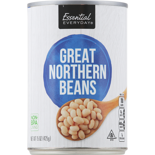 Canned Meals & Beans Essential Everyday Beans, Great Northern hero