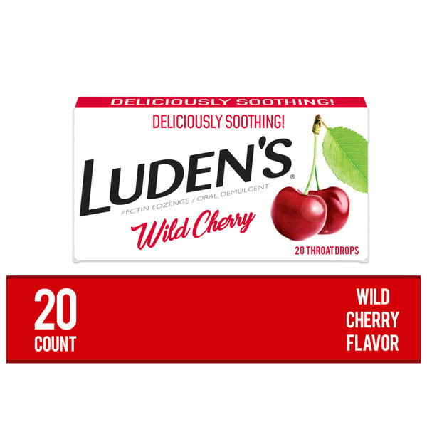 Cold, Flu & Allergy Luden's Soothing Throat Drops Box Wild Cherry hero