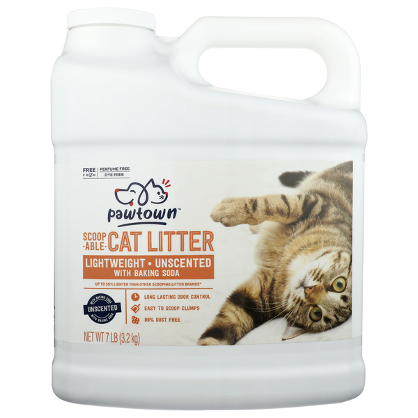 Cat Food & Care Pawtown Lightweight Unscented Cat Litter 7Lb hero