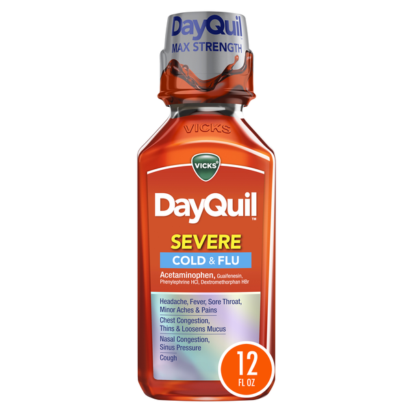 Cold, Flu & Allergy Vicks Severe DayQuil Severe Cold, Cough & Flu Liquid Medicine hero