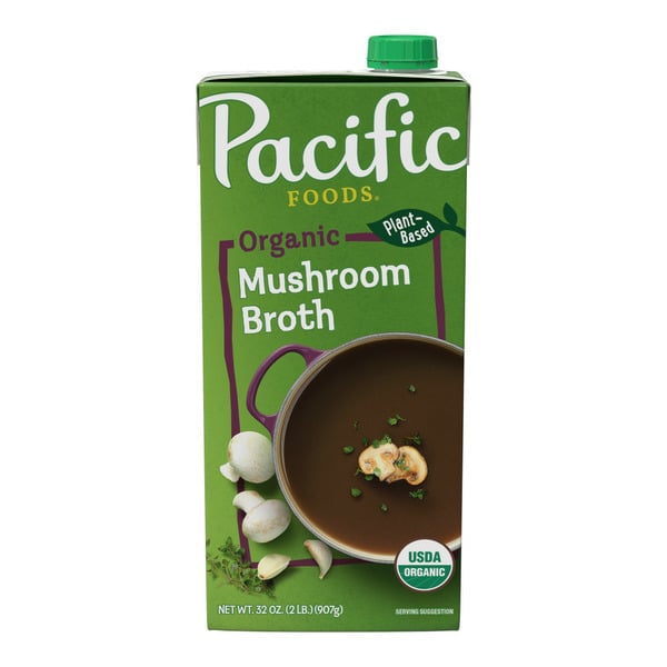 Soup, Broth & Bouillon Pacific Foods Organic Mushroom Broth hero