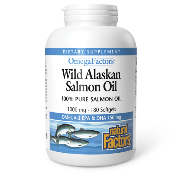 Supplement Oils Natural Factors Wild Alaskan Salmon Oil hero