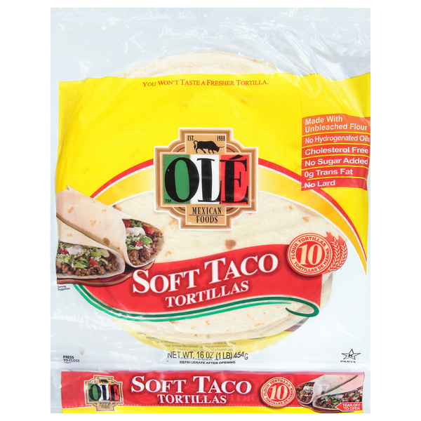 Bakery Olé Flour Tortillas, Soft Taco hero