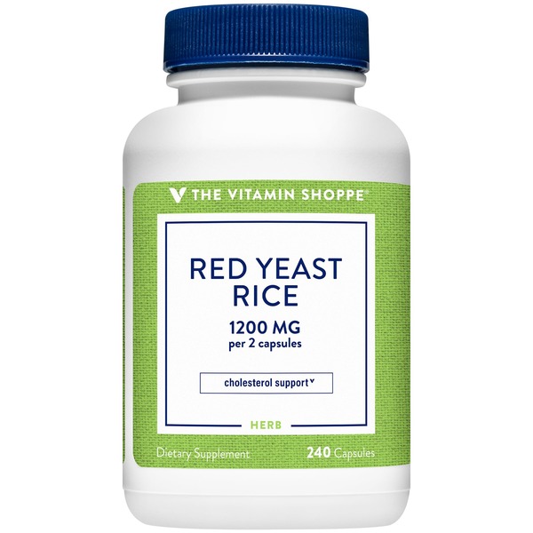 Other Supplements The Vitamin Shoppe Red Yeast Rice 1200 mg (240 Capsules) hero