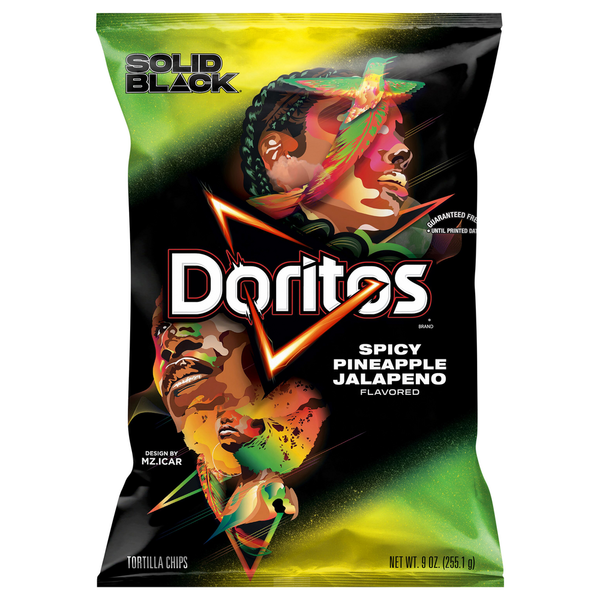 Candy & Chocolate Doritos Tortilla Chips, Spicy Pineapple Jalapeno Flavored hero