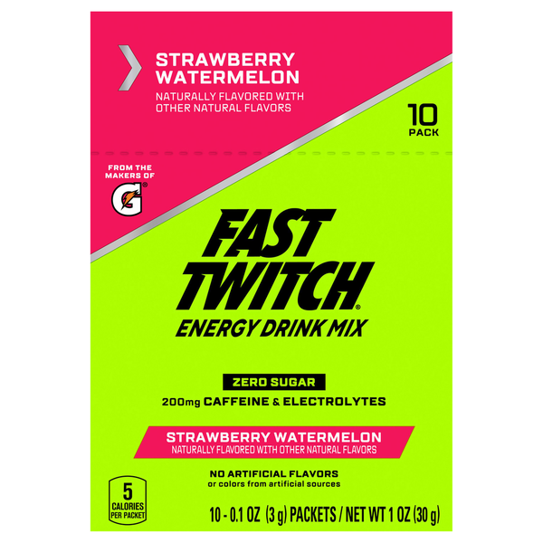 Fast Twitch Energy Drink Mix, Strawberry Watermelon hero