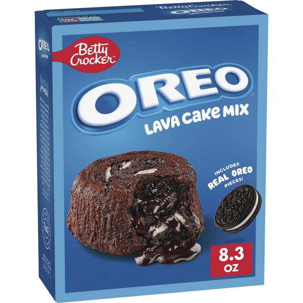 Doughs, Gelatins & Bake Mixes Betty Crocker OREO Lava Cake With OREO Cookie Pieces Baking Mix hero