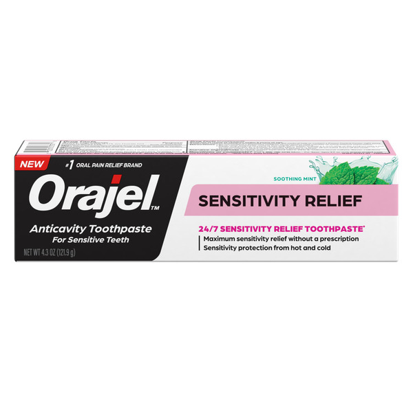 Oral Care Orajel Sensitivity Relief Anticavity Toothpaste For Sensitive Teeth hero