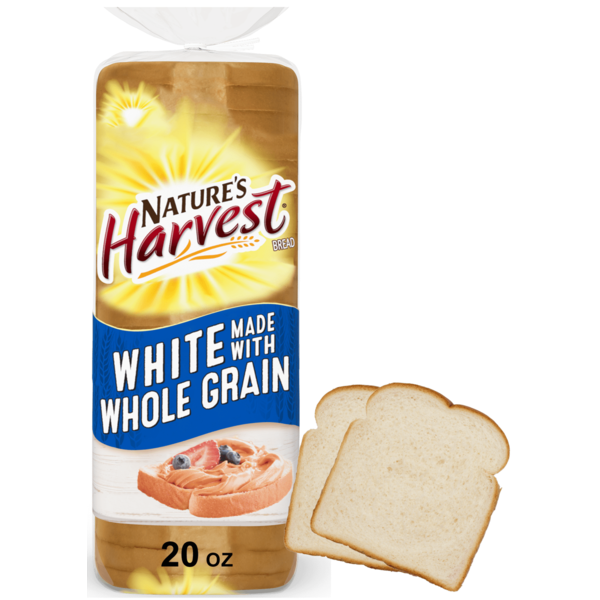 Bread Nature's Harvest White made with Whole Grain Bread hero