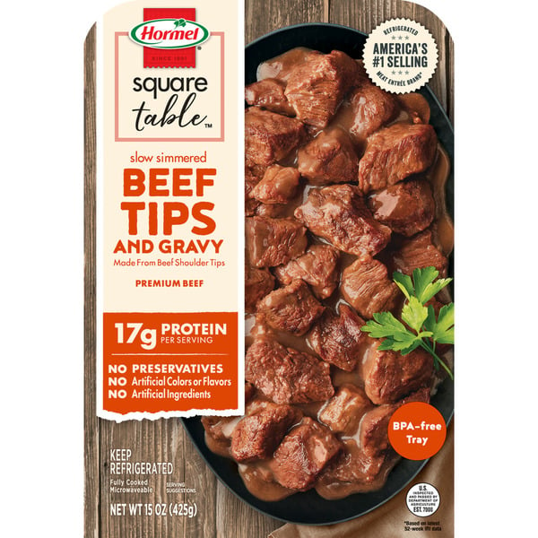 Packaged Meat Hormel Square Table Slow Simmered Beef Tips And Gravy hero