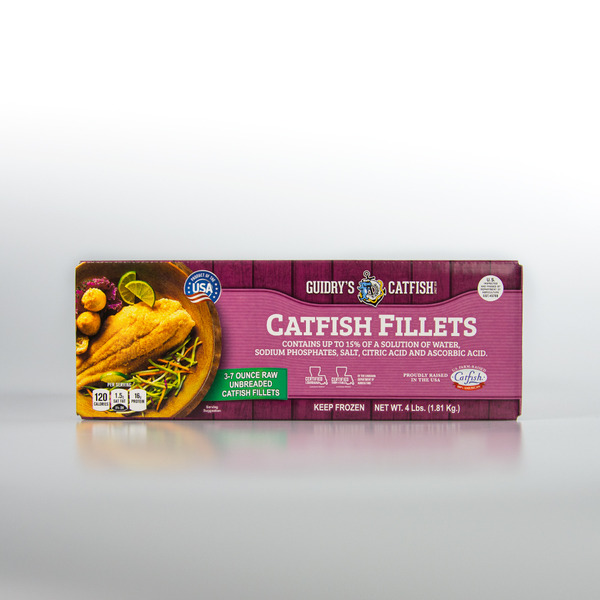 Frozen Meat & Seafood Guidry's Catfish IQF Raw Catfish Fillets hero