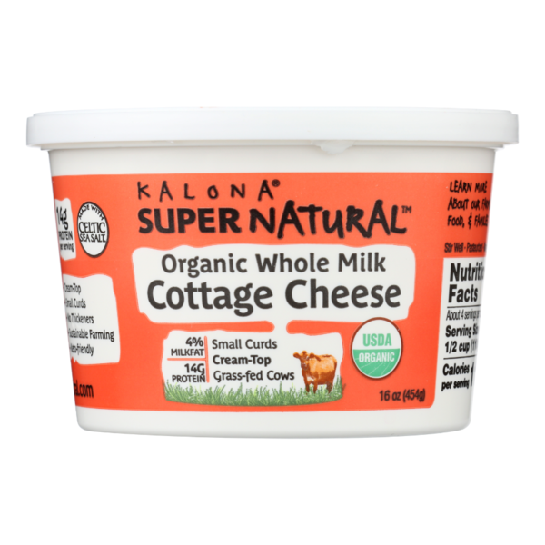 Other Creams & Cheeses Kalona SuperNatural Organic, Whole Milk Cottage Cheese hero