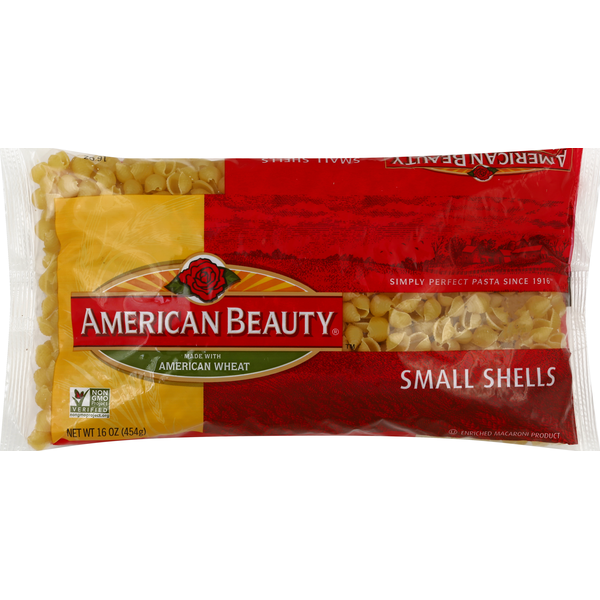 Dry Pasta American Beauty Shells, Small hero