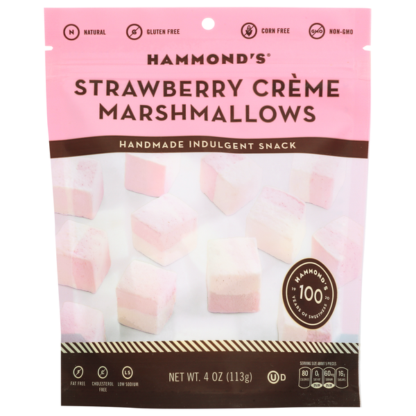 Hammond's Candies Handmade Marshmallow Strawberry & Crème hero