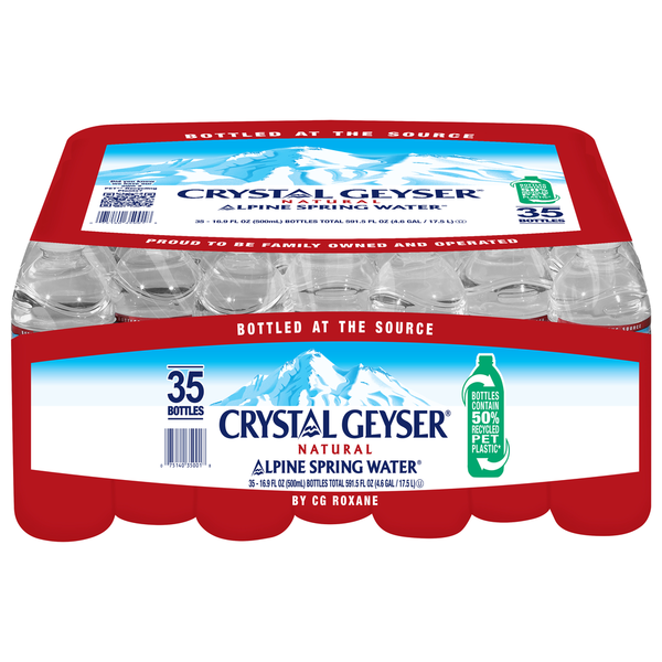 Water, Seltzer & Sparkling Water Crystal Geyser Alpine Spring Water, Natural hero