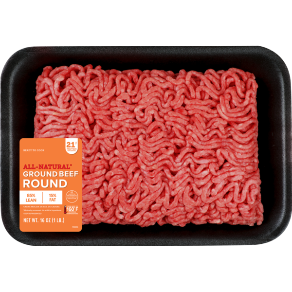 Meat Counter Tyson 85% Lean Ground Beef Round hero