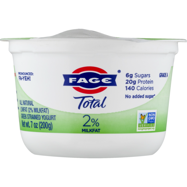 Yogurt FAGE Total 2% Milkfat All Natural Lowfat Greek Strained Yogurt hero