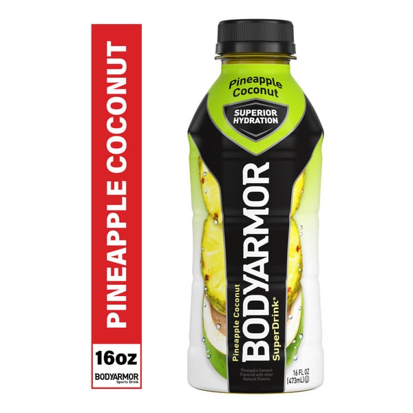 Energy & Sports Drinks BODYARMOR SuperDrink Pineapple Coconut Electrolyte Hydration Sports Drink hero