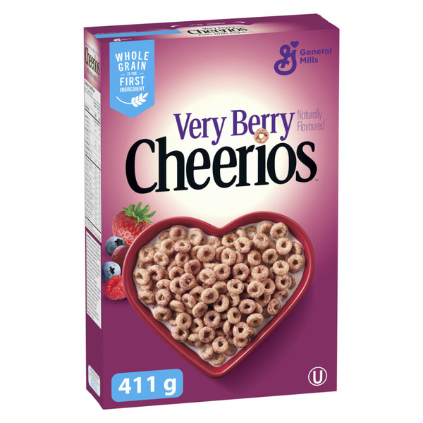 Cereal Cheerios Very Berry Breakfast Cereal, Whole Grains hero