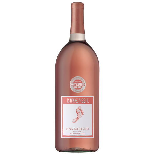 Blush Wine Barefoot Pink Moscato Wine hero