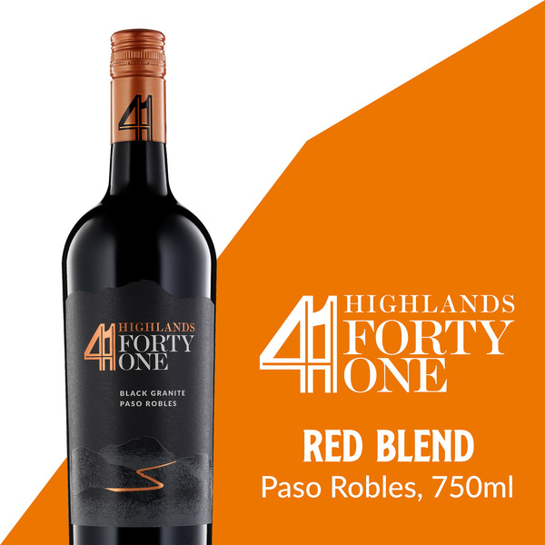 Red Wines Highlands 41 Paso Robles Black Granite Red Blend Estate Wine hero