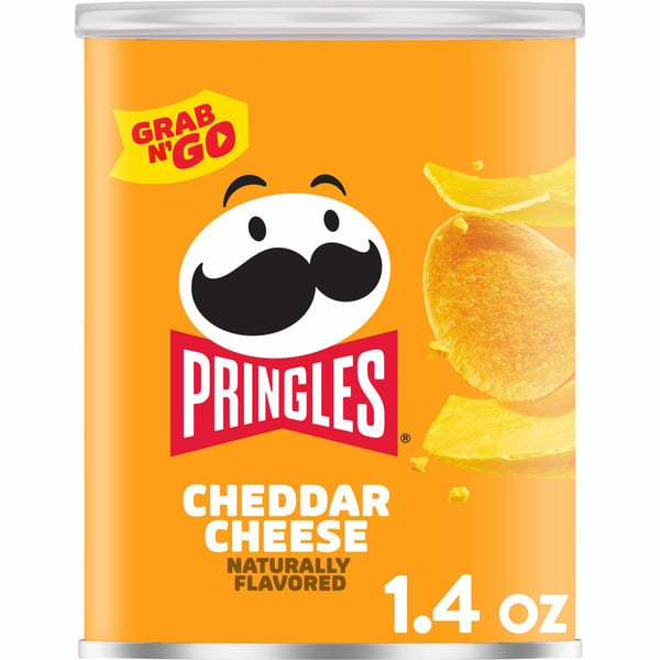 Chips & Pretzels Pringles Potato Crisps Chips, Lunch Snacks, Office and Kids Snacks, Cheddar Cheese hero