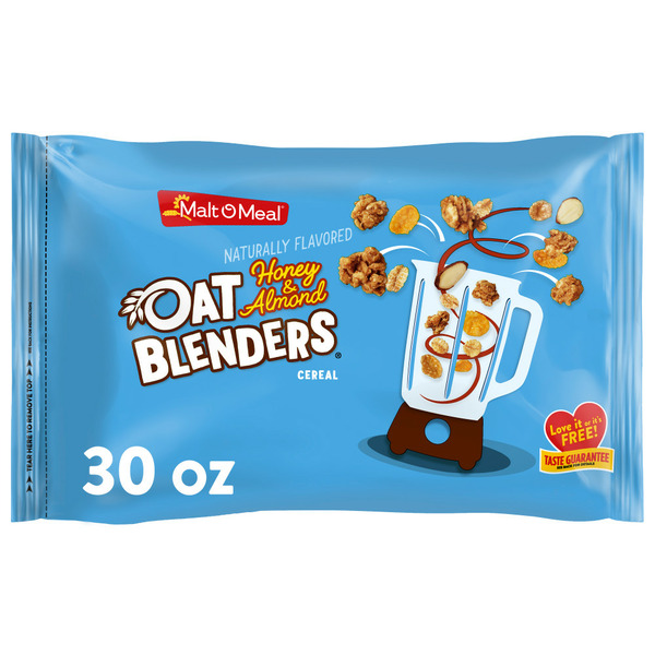 Cereal Malt-O-Meal Oat Blenders Honey Almond Breakfast Cereal, Small Size Bulk Bagged Cereal hero