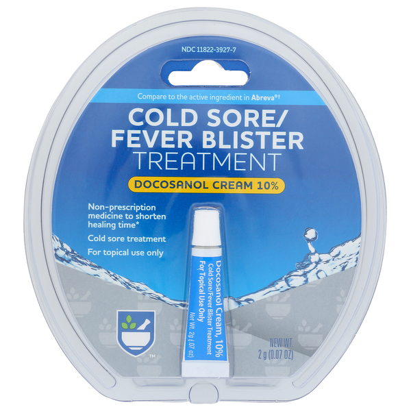 Pain & Fever Relief Rite Aid Cold Sore Cream 2 Grams/.07 Ounces hero