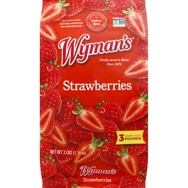 Frozen Produce Wyman's Strawberries hero