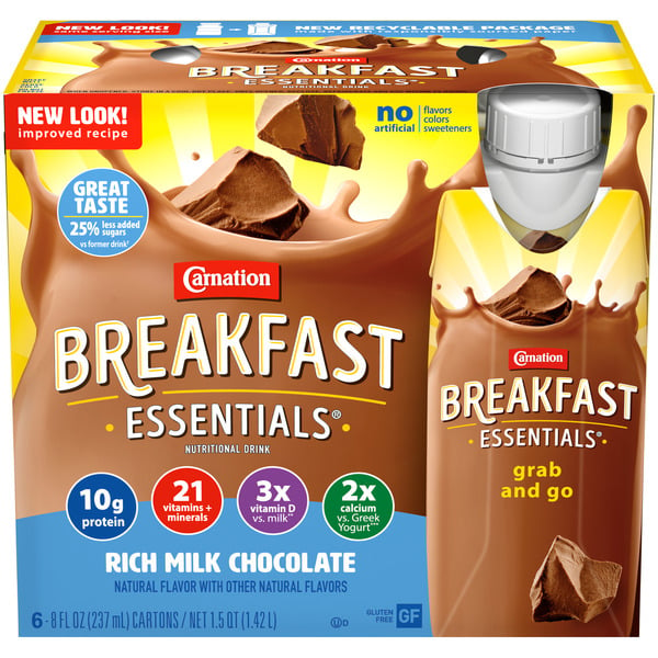 Breakfast Breads, Donuts & More Carnation Breakfast Essentials Rich Milk Chocolate hero