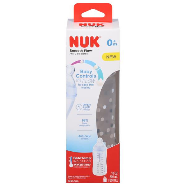 Baby Accessories NUK Bottle, Anti-Colic, 10 Ounce hero