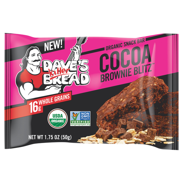 Dave's Killer Bread Snack Bar, Organic, Cocoa Brownie Blitz hero