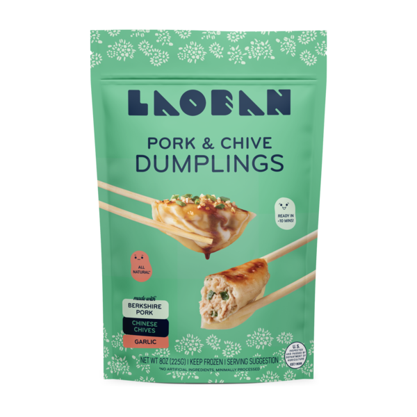 Prepared Meals Laoban Pork & Chive Dumplings hero