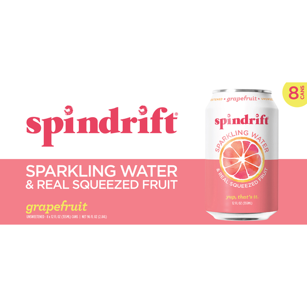 Water, Seltzer & Sparkling Water Spindrift Grapefruit Sparkling Water hero