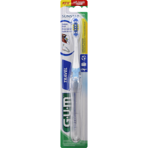 Oral Hygiene GUM Toothbrush, Travel, Soft hero