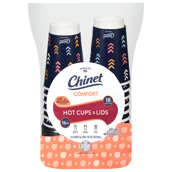 Plates, Bowls, Cups & Cutlery Chinet Insulated Cups & Lids hero