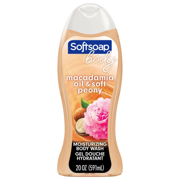 Beauty Softsoap Moisturizing Body Wash Gel, Macadamia Oil & Soft Peony hero