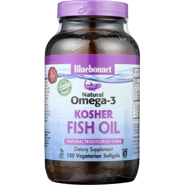 Cardiovascular Bluebonnet Omega-3 Kosher Fish Oil hero