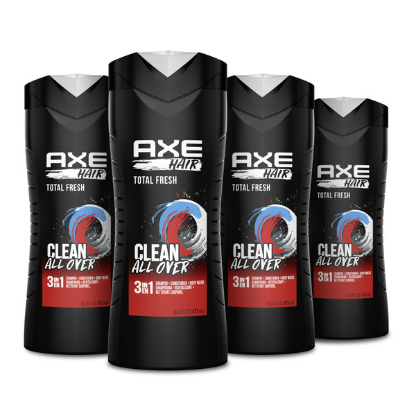 Beauty AXE 3-In-1 Body Wash Shampoo & Conditioner Total Fresh hero