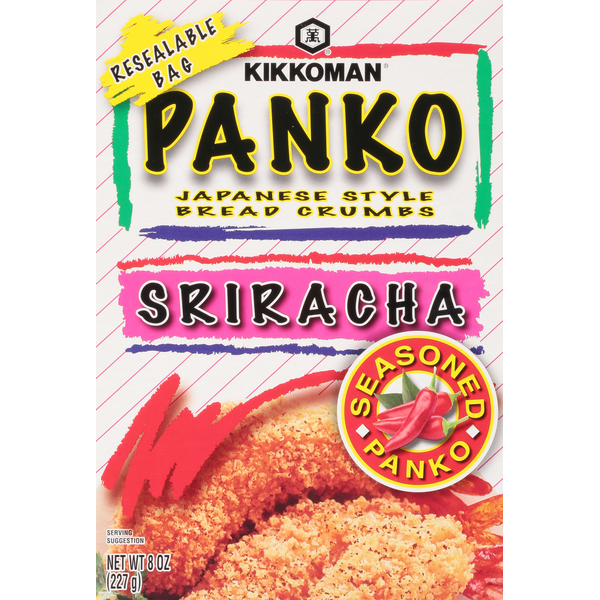 Kikkoman Panko, Bread Crumbs, Japanese Style, Sriracha hero