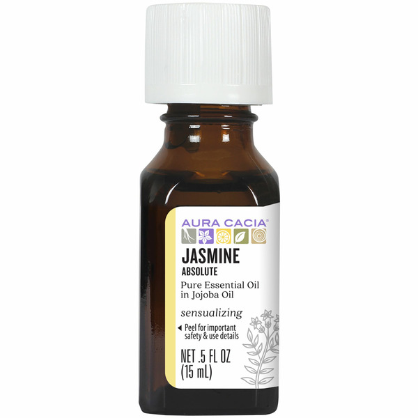 Aromatherapy Aura Cacia Pure Essential Oil, Jasmine, Absolute, Sensualizing hero