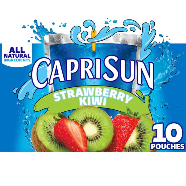 Juice & Nectars Capri Sun Strawberry Kiwi Naturally Flavored Juice Drink Blend hero